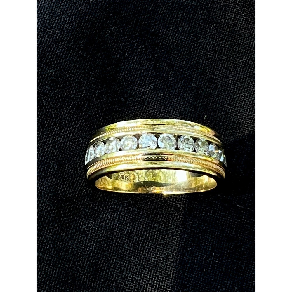 VTG 14k Gold 12 Diamonds Fine State Jewelry